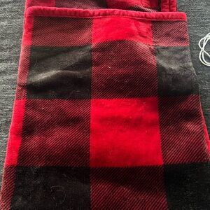 Red and Black Plaid Blanket